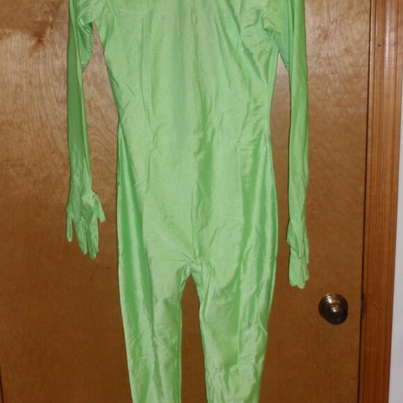 2nd Skin Alien Green Colored FULL BODYSUIT ZENTAI Halloween Costume Various Size - Picture 3 of 8